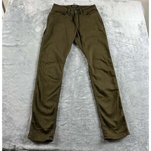 DU/ER Pants Mens 32x32 Green N2X Relaxed Taper 5 Pocket Stretch Performance DUER